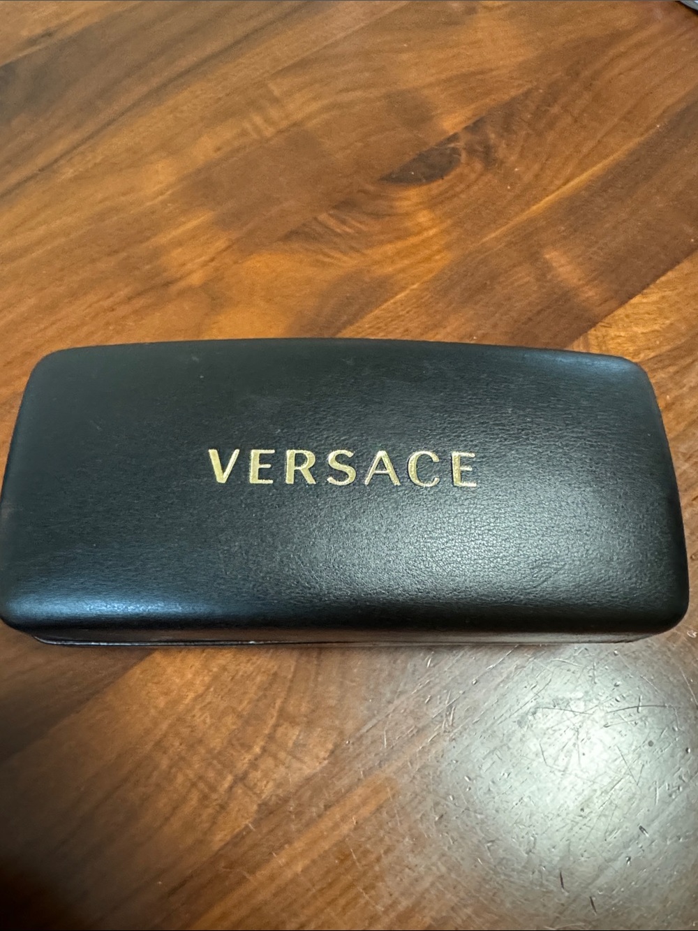 Versace Black Case with Gold Logo